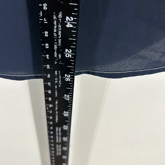 SHEIN Colorblock Half Zip Blouse Womens Medium Yellow White Navy Casual Top - Picture 3 of 6